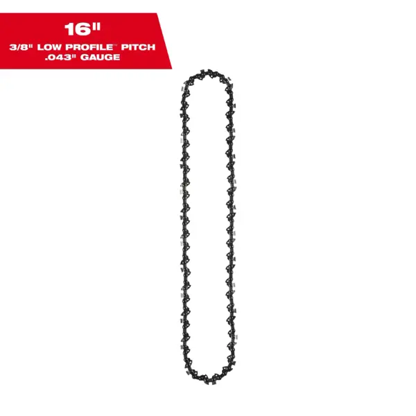 16" 3/8" LOW PROFILE™ Pitch, .043" Gauge Saw Chain