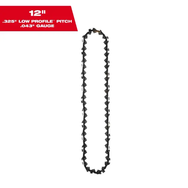 12" .325" LOW PROFILE™ Pitch, .043" Gauge Saw Chain