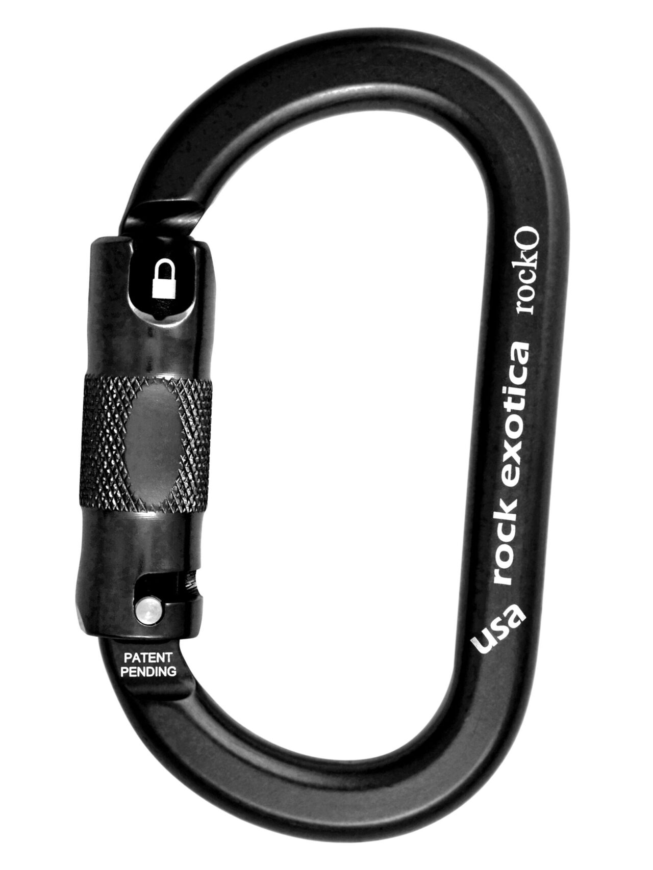 rockO Auto-Lock Carabiner Black