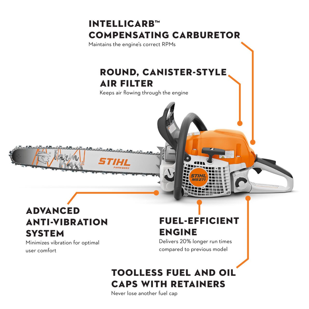 MS 271 FARM BOSS® Chainsaw - Image 7