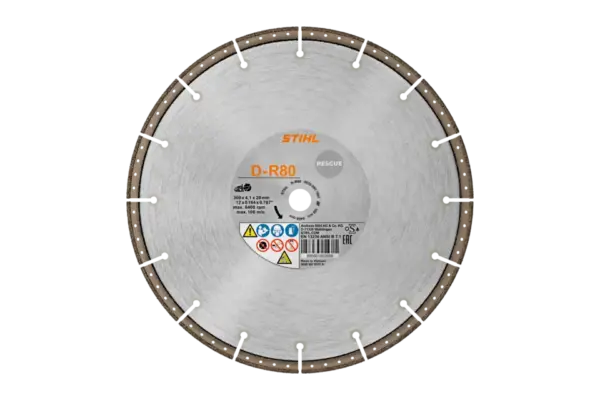 D-R80 12" Diamond Cutting Wheel, Rescue