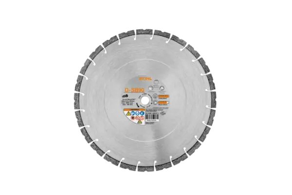D-SB90 12" Diamond Cutting Wheel, Concrete/Hardstone