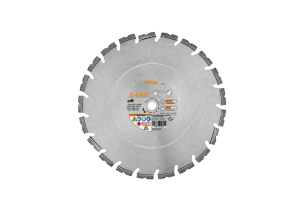 D-BA60 12" Diamond Cutting Wheel, Concrete/Asphalt