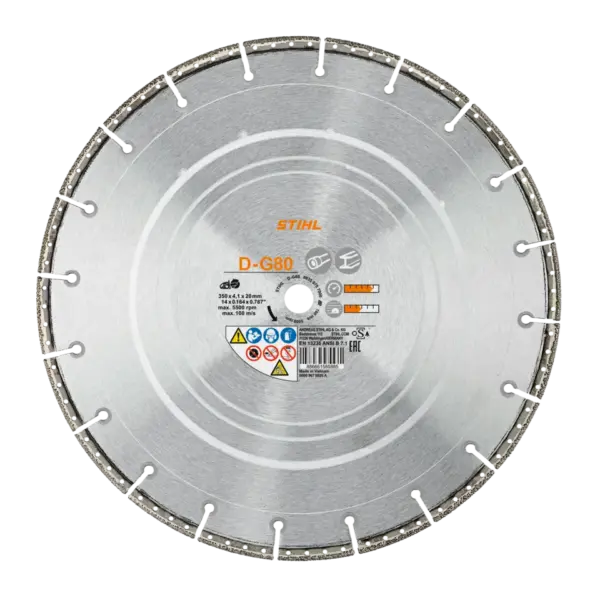 D-G80 14" Diamond Cutting Wheel, Pipeline Constuciton