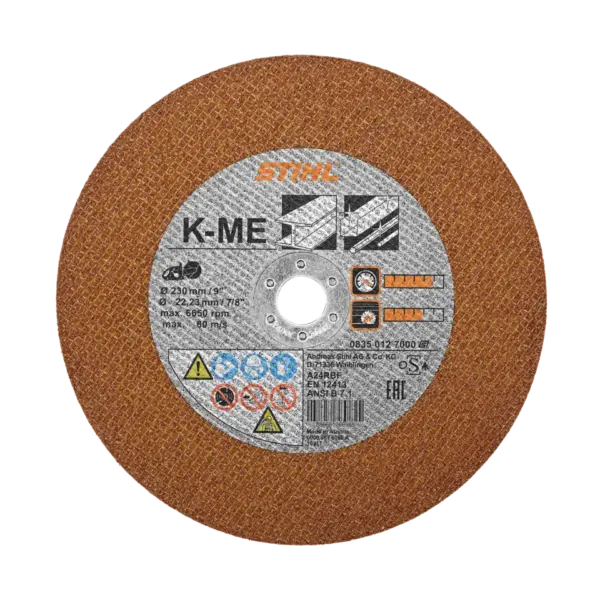 K-ME 9" Abrasive Cutting Wheel, Structural Steel